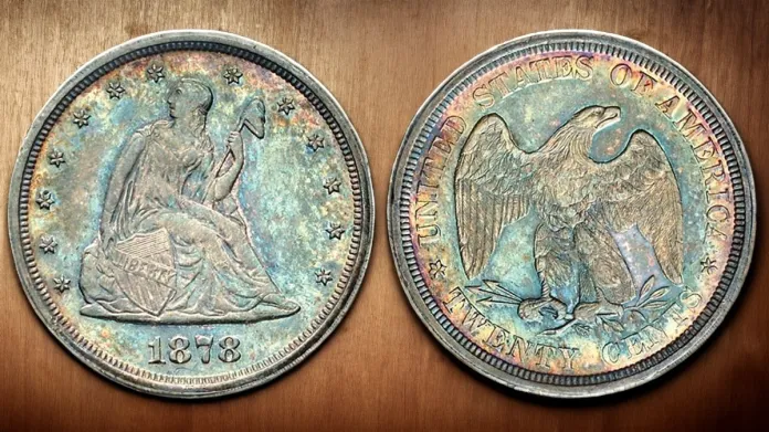 1878 Twenty-Cent Piece. Image: Stack's Bowers/CoinWeek.