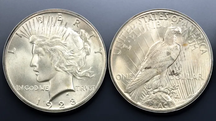 1928 Peace Dollar. Image: DLRC/CoinWeek.