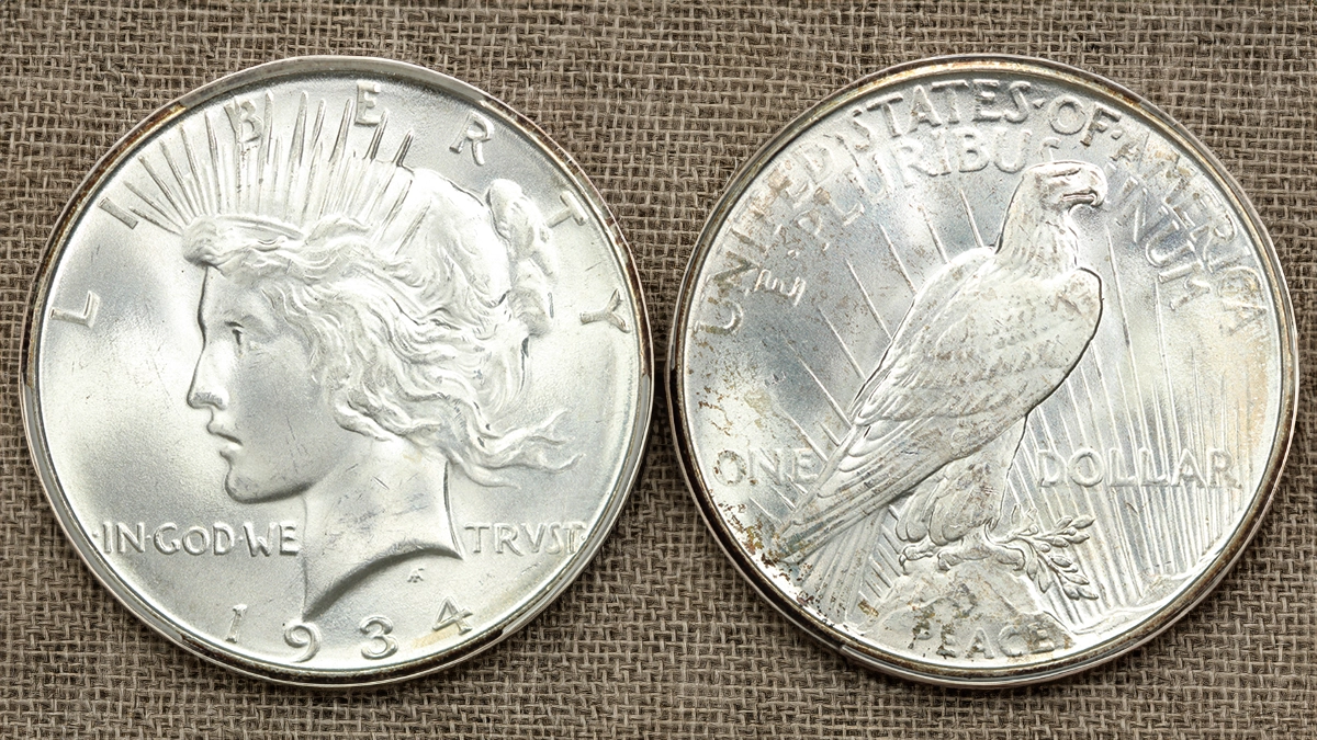 1934-D Peace Dollar. Image: DLRC/CoinWeek.