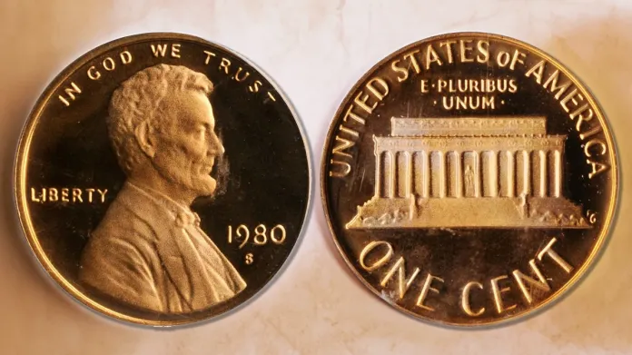 1980-S Lincoln Cent Proof. Image: Stack's Bowers/CoinWeek.