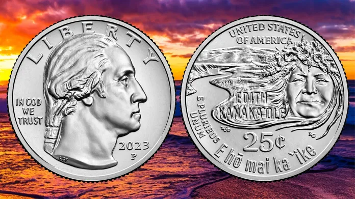 2023-P Edith Kanaka'ole Quarter. Image: United States Mint/CoinWeek.