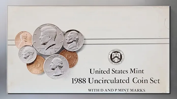 United States Mint 1988 Uncirculated Coin Set. Image: CoinWeek.