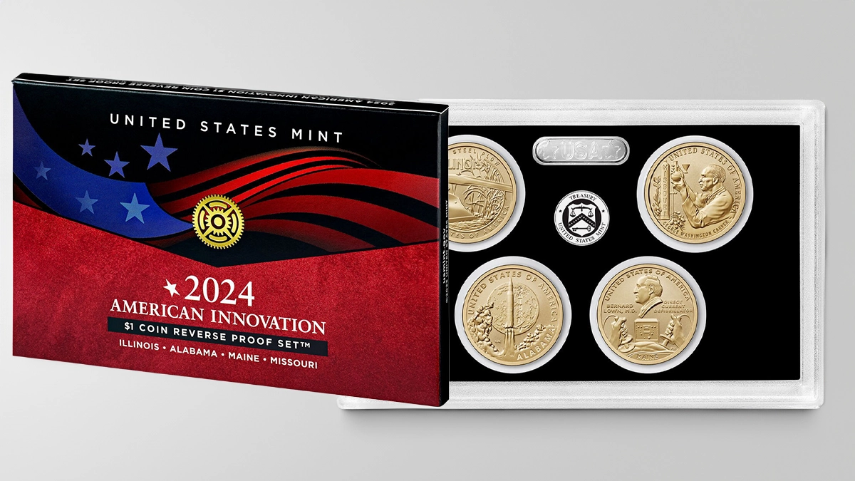 2024 American Innovation Dollar Reverse Proof Set. Image: United States Mint/CoinWeek.