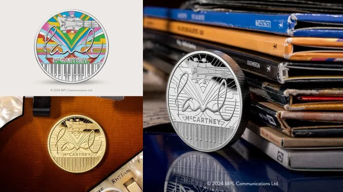 The range of Paul McCartney coins struck by the Royal Mint. Image: MPL Communications.