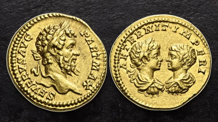 Septimius Severus, 193 – 211. Gold Aureus circa 200, 7.26 g. RIC 155c. Image: Numismatica Ars Classica/CoinWeek.