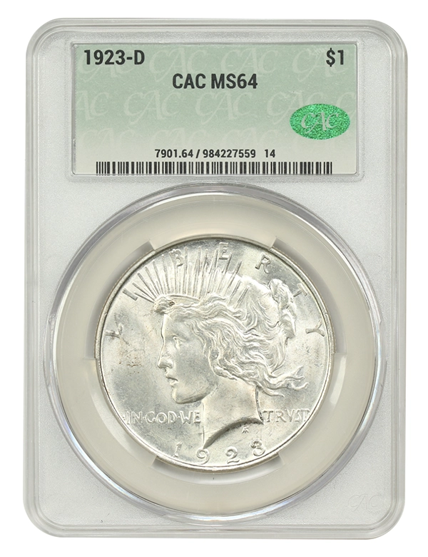 1923-D Peace Dollar. Image: DLRC.