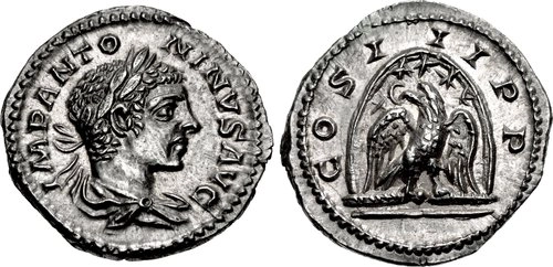 Figure 3. ROMAN EMPIRE. Elagabalus. AD 218-222. AR Denarius (19.5mm, 3.61 g, 12h). Antioch mint. Struck AD 219-220.