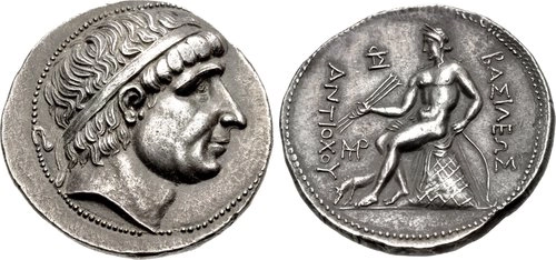 Figure 4. SELEUKID KINGS of SYRIA. Antiochos I Soter. 281-261 BC. AR Tetradrachm (30mm, 17.16 g, 6h). Ekbatana mint.