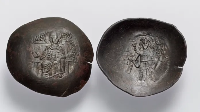 Isaac II Angelus. First reign, 1185-1195. Billon Trachy (28mm, 3.10 g,). Constantinople mint. Image: CNG/CoinWeek.